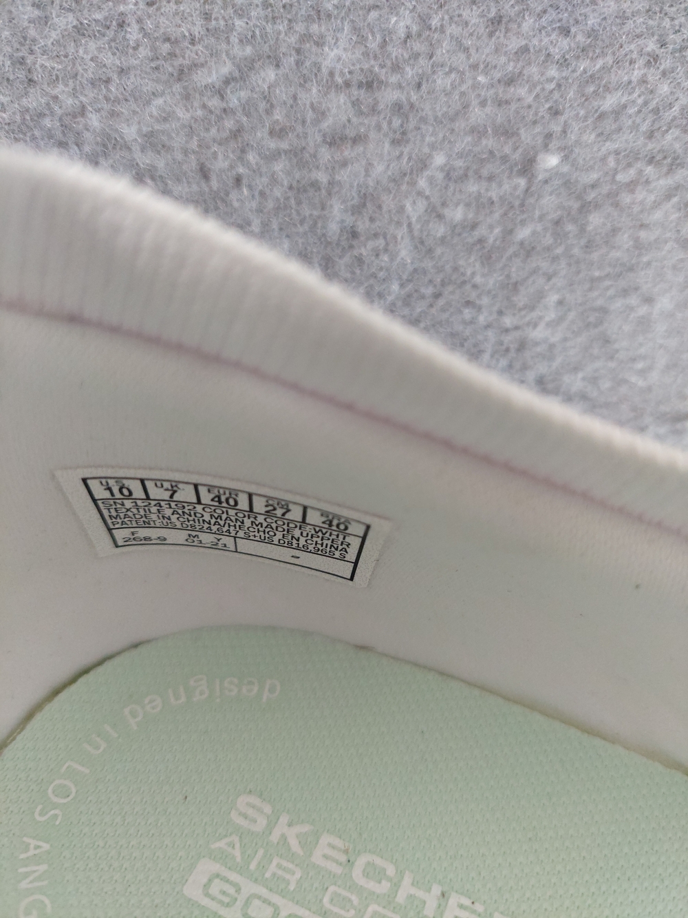 Skechers GOwalk Joy Ecstatic White Knit Sneakers Women's 10 - Picture 6 of 7